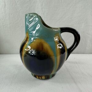 Henri Delcourt One Handled Pitcher signed H D France 90917 / 5009 Vintage 1920s